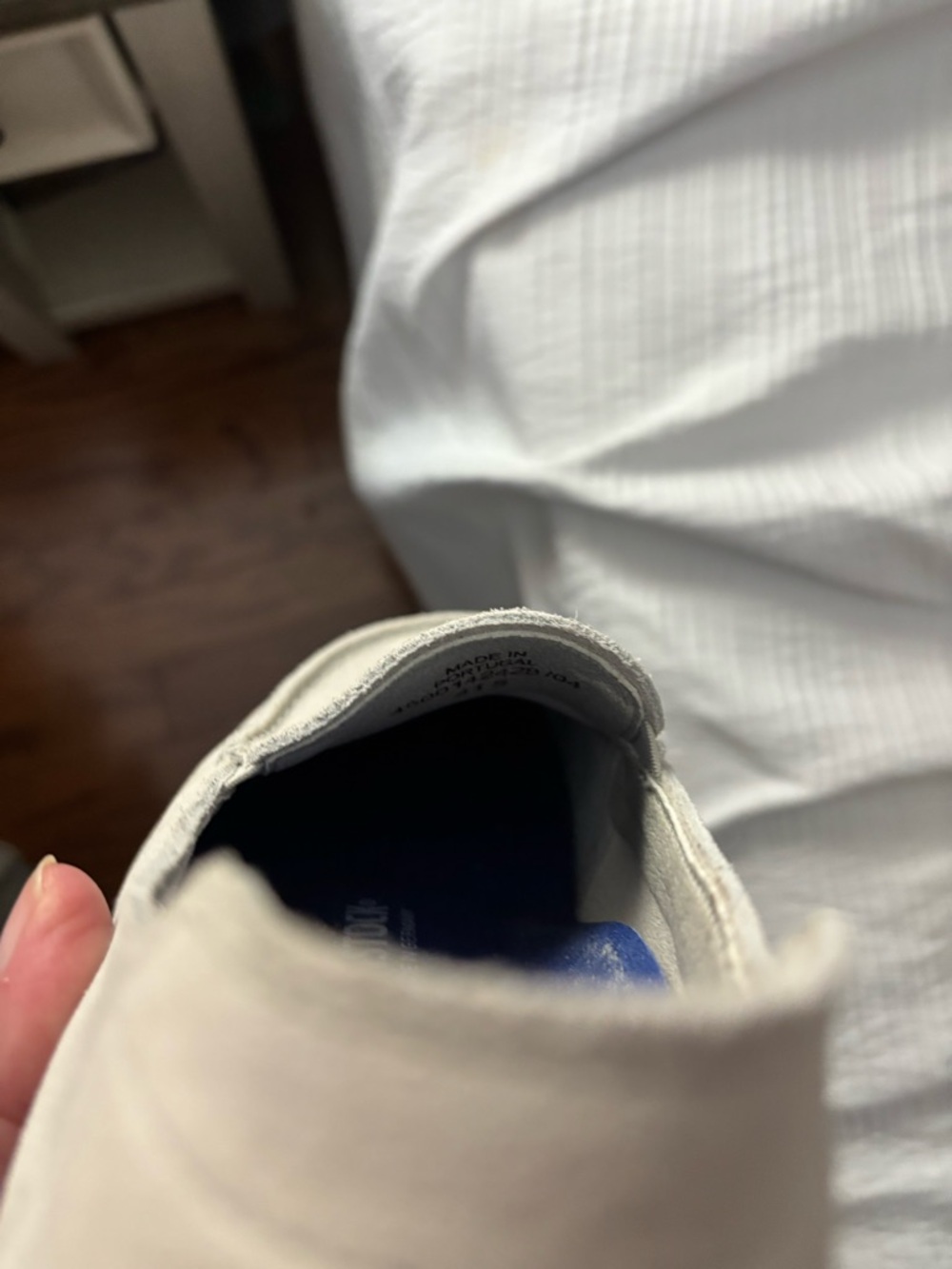 Birkenstock Women's Cream Slip-On Loafers - Picture 9 of 11
